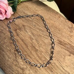 VTG Italy Sterling Silver 925 SU Infinity Mariner Link Bracelet 8.5”